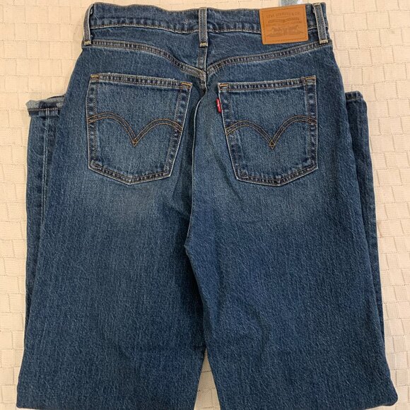 Levi's Ribcage Straight Jeans, Full Length, Size 28 - Picture 4 of 13